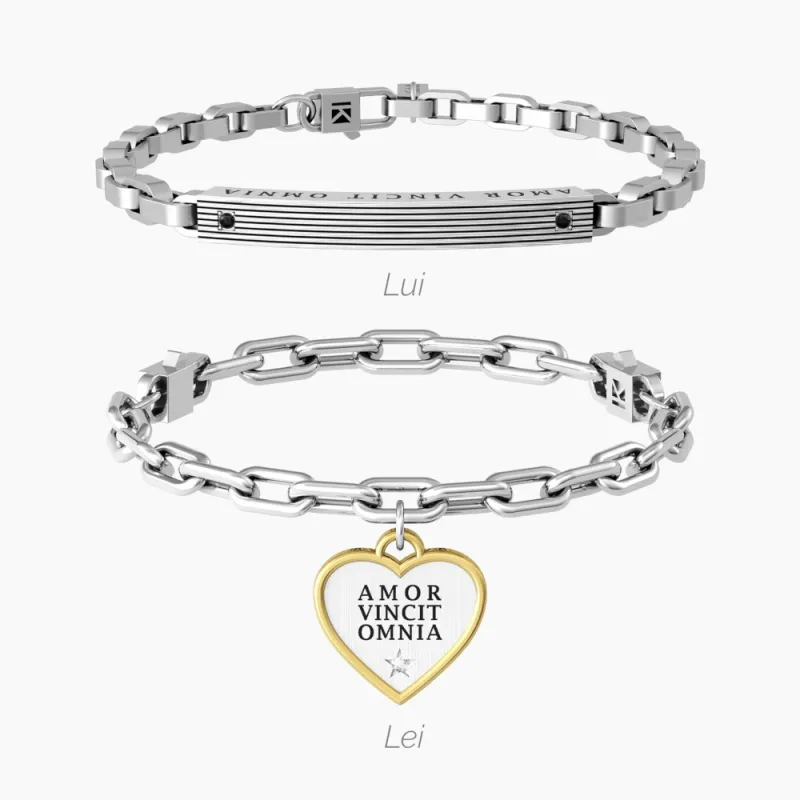 Bracciale Lui & Lei L'Amore vince tutto  Kidult 