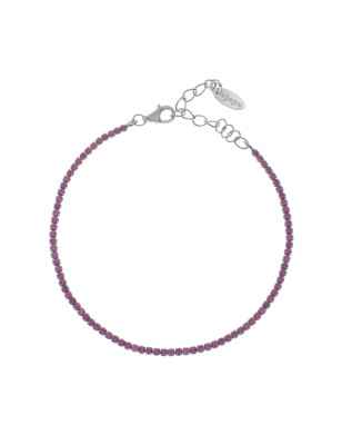 BRACCIALE TENNISMANIA ZIRCONI FUCSIA DONNA AMEN  BT1BR17 Amen
