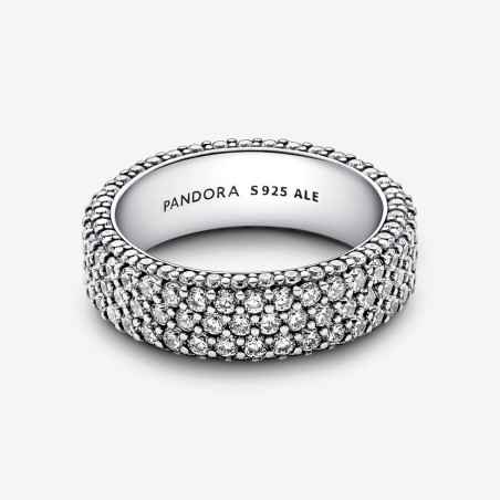 ANELLO PAVE' FASCIA TRIPLA MIS.58 DONNA PANDORA