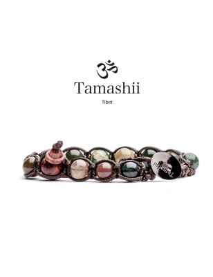 Bracciale CON AGATA MUSCHIATA Donna-Uomo Tamashii 1 Giro