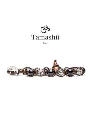 Bracciale con Onice e Argento UOMO-DONNA Tamashii Ruota Della Preghiera