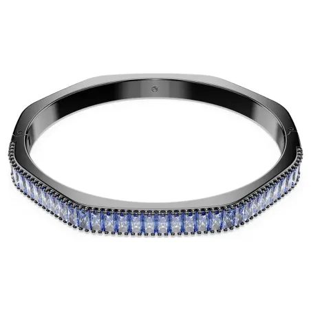 Bracciale rigido Matrix blu taglio baguette Donna Swarovski 