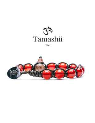 Bracciale Agata rosso passione Donna-Uomo Tamashii 8 Mm