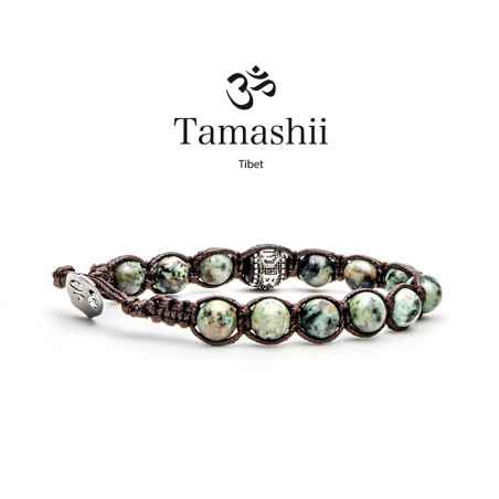 Bracciale Turchese Africano Donna-Uomo Tamashii Ruota Della Preghiera