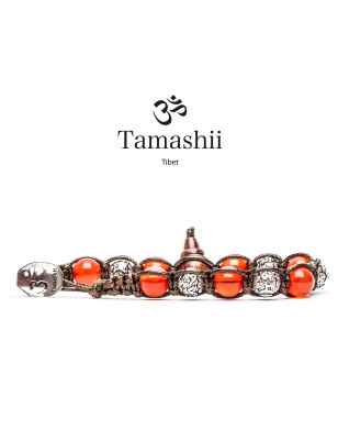 Bracciale Agata rosso passione Donna-Uomo Tamashii Ruota Della Preghiera