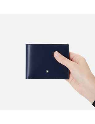 PORTAFOGLIO 6 SCOMPARTI INK BLUE UOMO MONTBLANC MEISTERSTUCK 131692 Montblanc