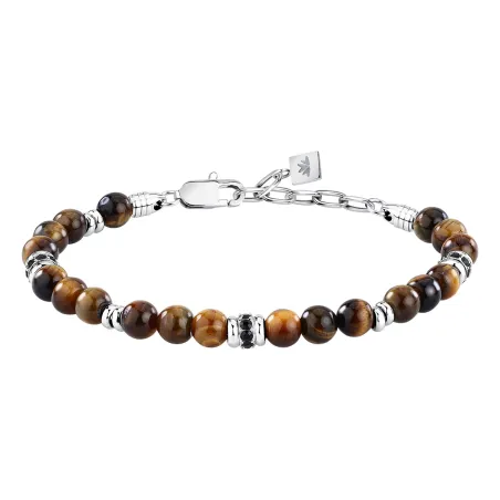 Bracciale Acciaio Occhio di tigre Pietre UOMO Morellato 