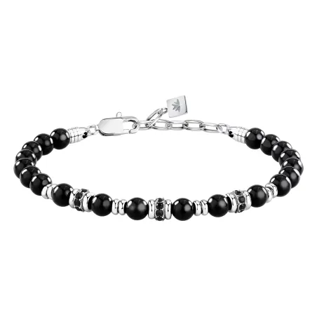 Bracciale Acciaio Onice nero Pietre UOMO Morellato 