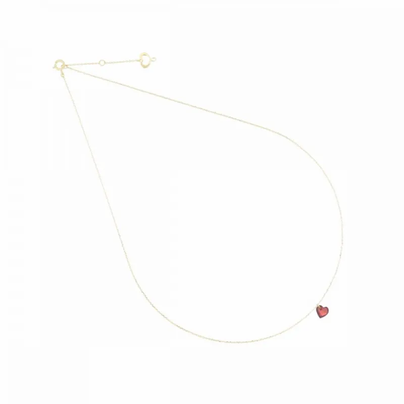 Girocollo 18KT Cuore rosso Donna Maman et Sophie