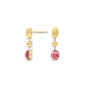 ORECCHINI PENDENTI CORTI DANCING TOURMALINES NANIS