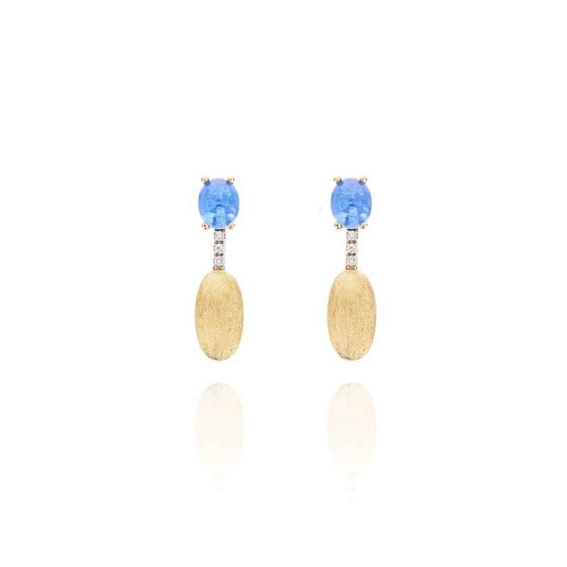 ORECCHINI PENDENTI TOPAZIO LONDON BLU DONNA NANIS 