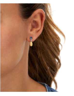 ORECCHINI PENDENTI TOPAZIO LONDON BLU DONNA NANIS  OS18-597 Nanis