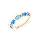ANELLO DANCING AZURE CON BOULE IN ORO DONNA NANIS 