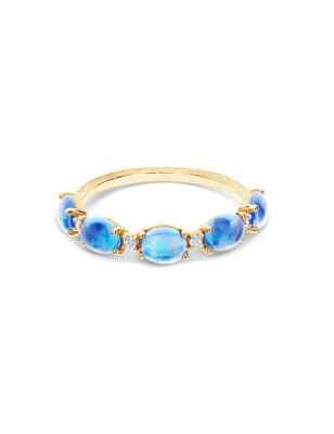 ANELLO DANCING AZURE CON BOULE IN ORO DONNA NANIS  AS38-597 Nanis