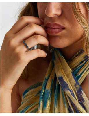 ANELLO DANCING AZURE CON BOULE IN ORO DONNA NANIS  AS38-597 Nanis