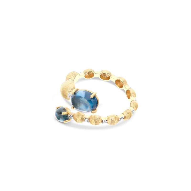 ANELLO CONTRARIE' DANCING AZURE DONNA NANIS  ANELLO CONTRARIE' DANCING AZURE DONNA NANIS
