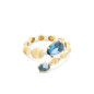 ANELLO CONTRARIE' DANCING AZURE DONNA NANIS  ANELLO CONTRARIE' DANCING AZURE DONNA NANIS