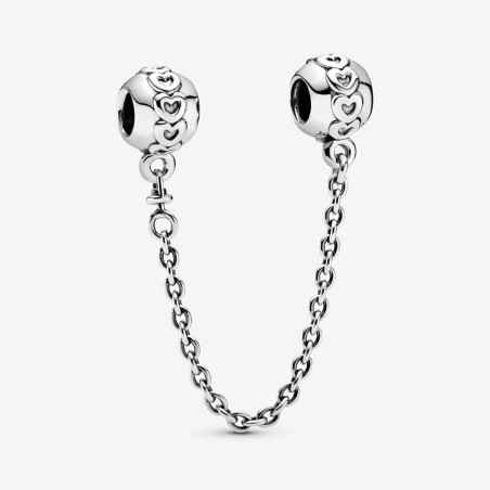 CHARM CATENA DI SICUREZZA FASCIA DI CUORI DONNA PANDORA  791088-05 Pandora