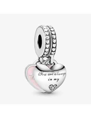 CHARM PENDENTE CUORI MAMMA FIGLIA DONNA PANDORA 