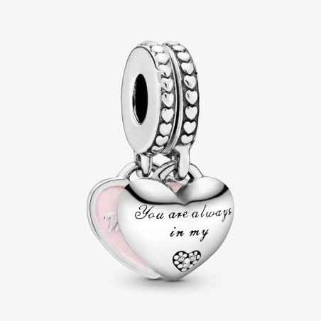 CHARM PENDENTE CUORI MAMMA FIGLIA DONNA PANDORA  792072EN40 Pandora