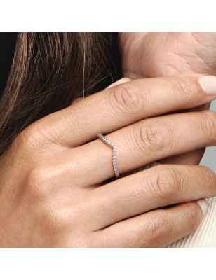 ANELLO DESIDERIO SCINTILLANTE PLACCATO DONNA PANDORA TIMELESS 186316CZ-56 Pandora