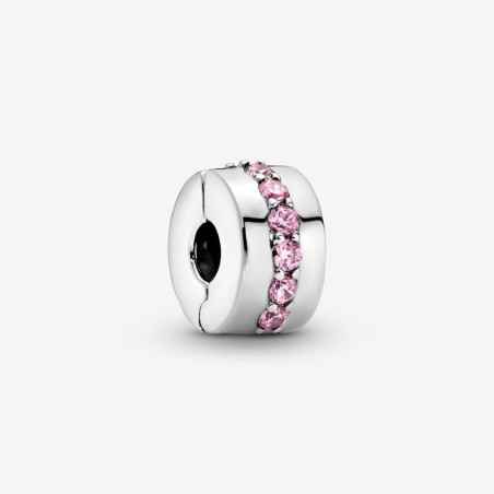 CHARM CLIP SENTIERO LUMINOSO ROSA DONNA PANDORA  791972PCZ Pandora