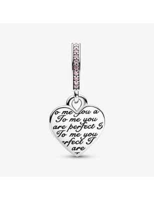 CHARM PENDENTE CUORE INFINITO MAMMA SEI PERFETTA DONNA PANDORA  782641C01 PANDORA