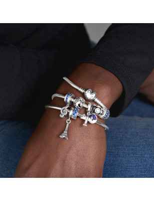 CHARM CLIP SENTIERO LUMINOSO BLU DONNA PANDORA  791972C01 Pandora