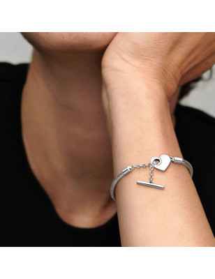 BRACCIALE CHIUSURA A T E CUORE MIS.17 DONNA PANDORA  599285C00-17 Pandora