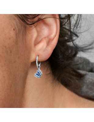 ORECCHINI CERCHI FARFALLA BLU DONNA PANDORA MOMENTS 290778C01 Pandora