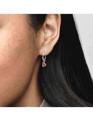 ORECCHINI CERCHI CUORE ASIMMETRICO DONNA PANDORA - category_name - XDMG De Marchi Gianotti