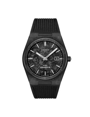 OROLOGIO POWERMATIC 80 40MM CARBON TOTAL BLACK UOMO TISSOT PRX AUTO T1379079720100 Tissot