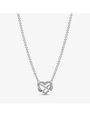 COLLANA CUORE INFINITO PIETRE LUMINOSE DONNA PANDORA 392666C01-50 Pandora