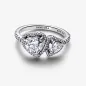 ANELLO DOPPI CUORI LUMINOSI MIS.54 DONNA PANDORA 