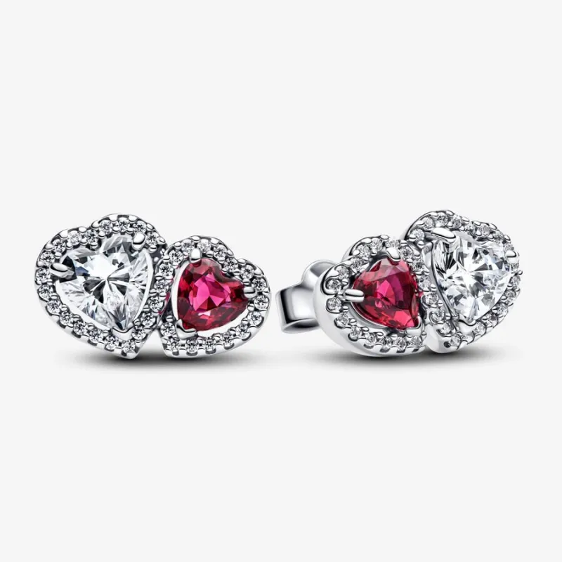 ORECCHINI A LOBO CON CUORI DONNA PANDORA ORECCHINI A LOBO CON CUORI DONNA PANDORA