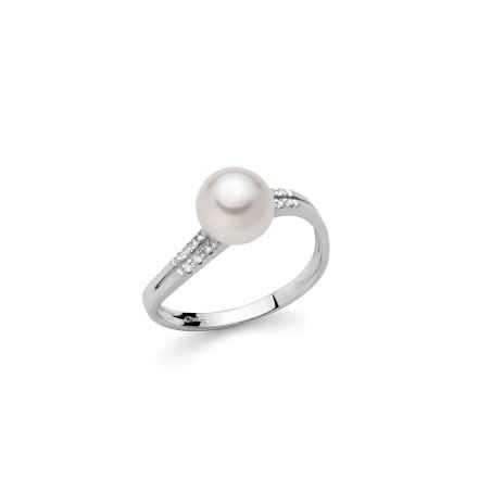 ANELLO ORO DIAMANTI DONNA MILUNA LE PERLE PLI1597 Miluna