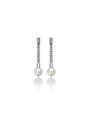 ORECCHINI ARGENTO DONNA MILUNA LE PERLE