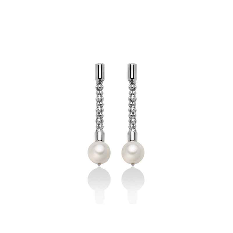 ORECCHINI ARGENTO DONNA MILUNA LE PERLE