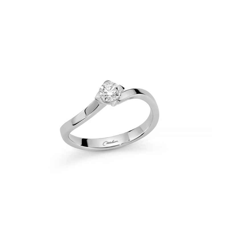 ANELLO SOLITARIO IN PLATINO DONNA MILUNA I DIAMANTI