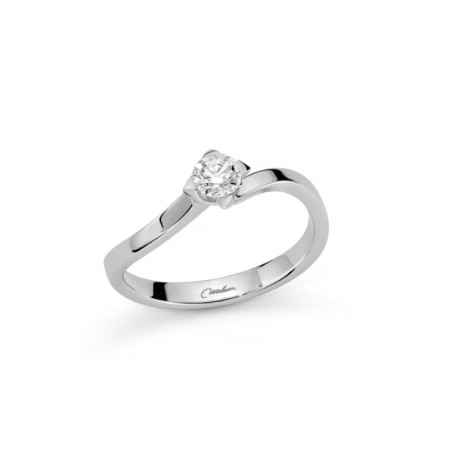 ANELLO SOLITARIO IN PLATINO DONNA MILUNA I DIAMANTI LI812-030P Miluna
