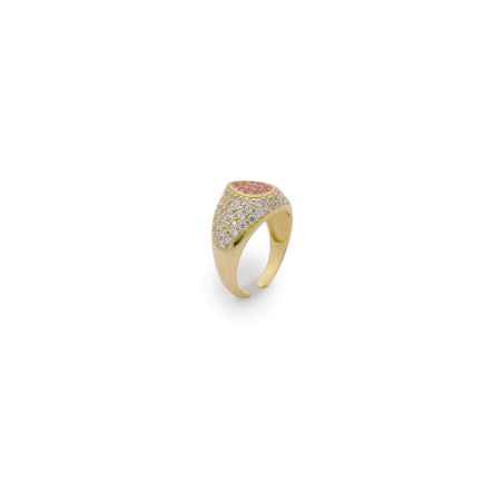 ANELLO CHEVALIER DROP PAVE' DONNA RUE DES MILLE  ANZ-014 M6 AU Rue Ds Mille