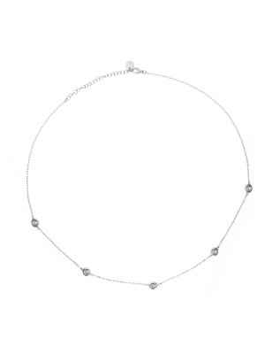 COLLANA CON CASTONI TOTAL WHITE DONNA RUE DES MILLE  GRZ 014 M1 RH Rue Ds Mille
