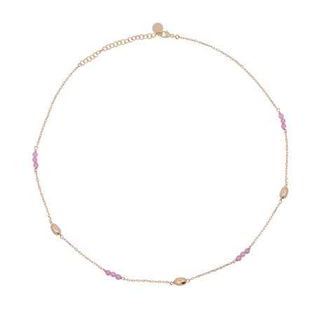 GIROCOLLO PEPITE E PIETRE ROSA DONNA RUE DES MILLE GRZ 014 M3 AU Rue Ds Mille