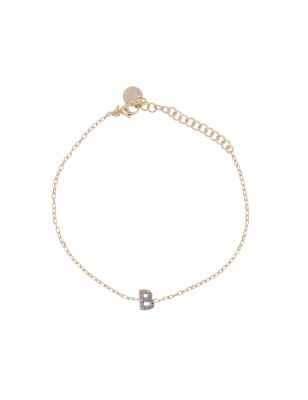 BRACCIALE LETTERA B CON ZIRCONI DONNA RUE DES MILLE 