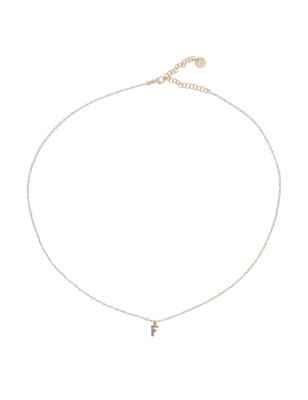 GIROCOLLO LETTERA F CON ZIRCONI RUE DES MILLE