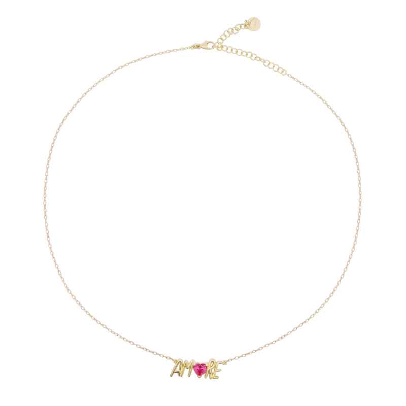 GIROCOLLO ZIRCONE E SCRITTA AMORE RUE DES MILLE GIROCOLLO ZIRCONE E SCRITTA AMORE RUE DES MILLE