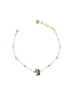 BRACCIALE ZIRCONI E UNICORNO CENTRALE DONNA RUE DES MILLE 