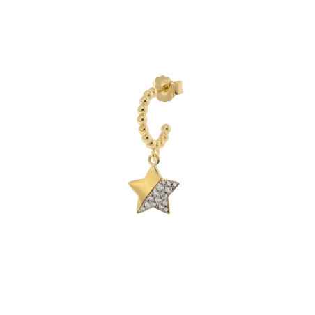 MONORECCHINO CERCHIETTO CON  STELLA E ZIRCONI DONNA RUE DES MILLE 