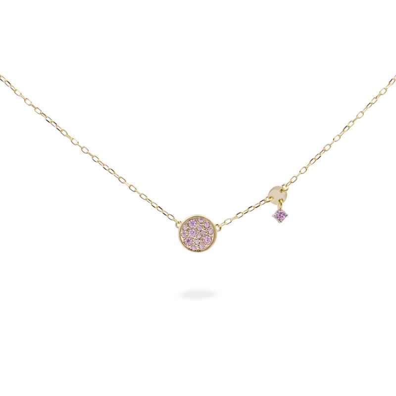 GIROCOLLO CERCHIO PAVE' ROSA DONNA RUE DES MILLE