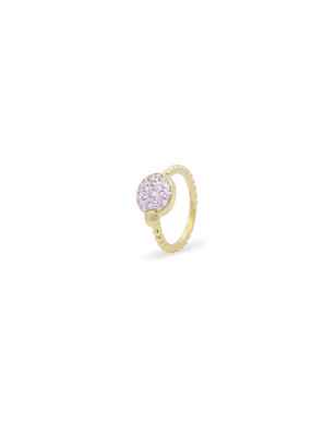 ANELLO CERCHIO PAVE' E CERCHIO PICCOLO DONNA RUE DES MILLE 